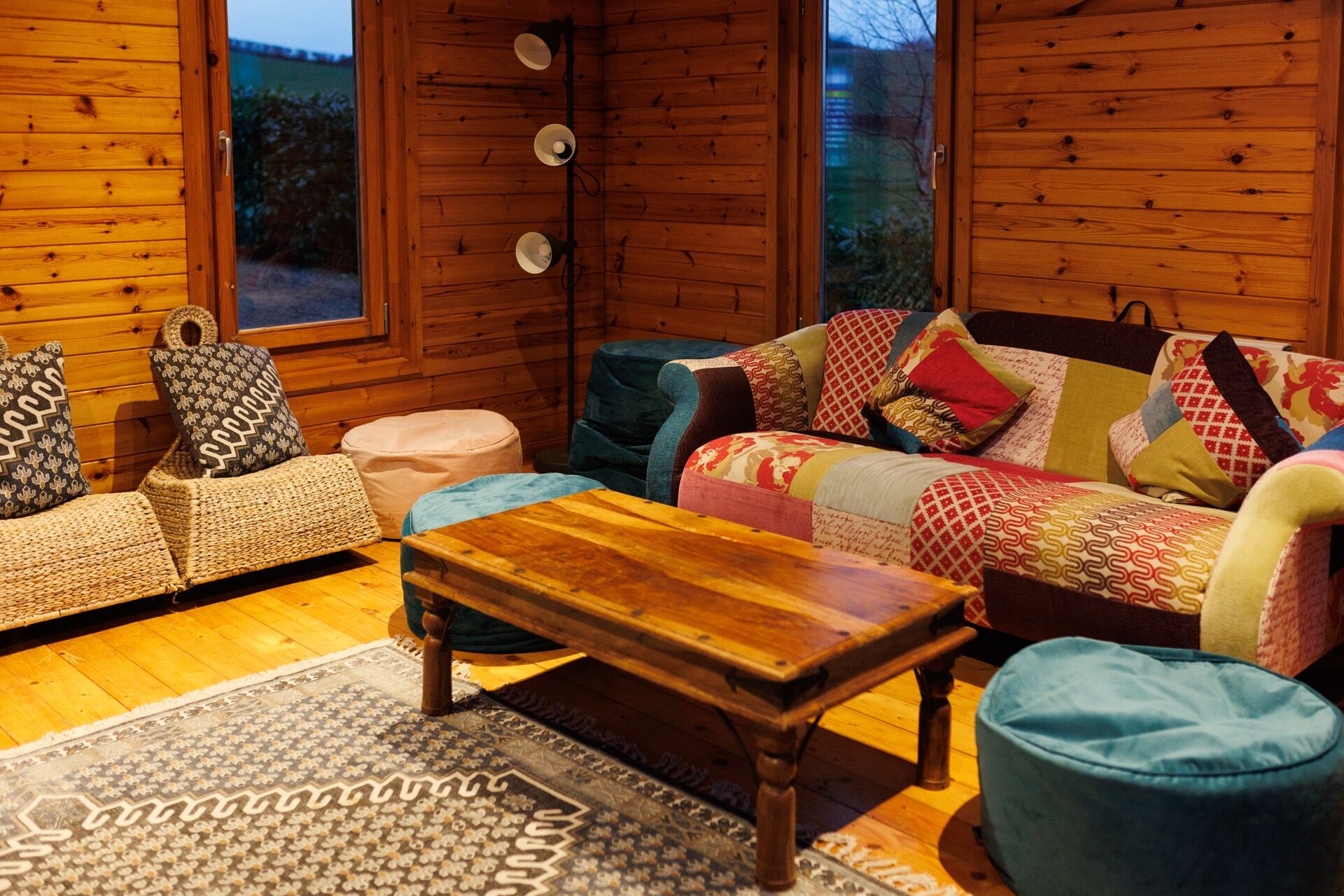 Fire pit area for group gatherings